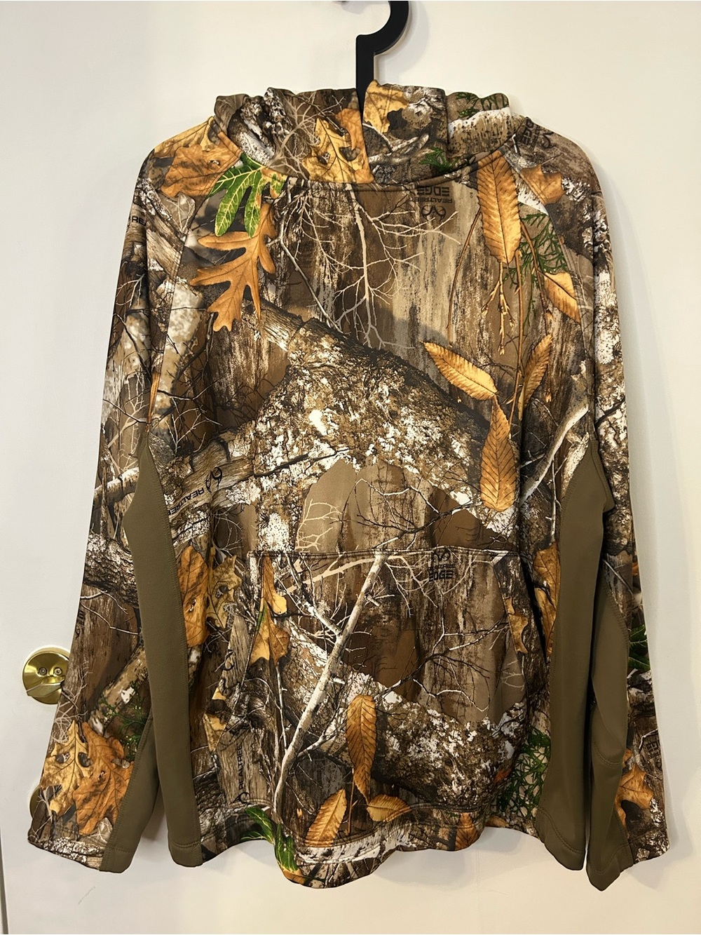 Berne Outdoor Men’s Camo Realtree Edge Pullover Hoodie - Brown/Green Size XL